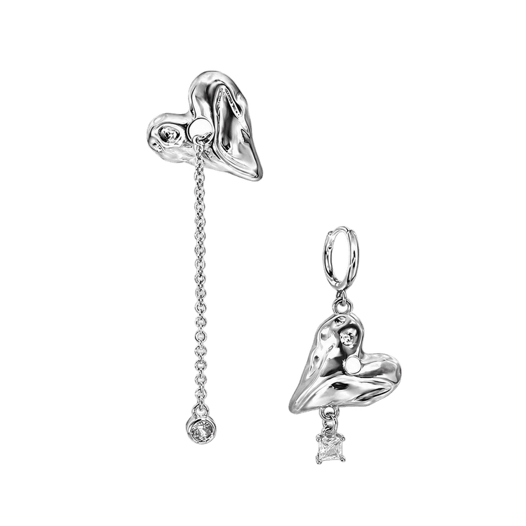 Silver Cascade Earrings in Silver