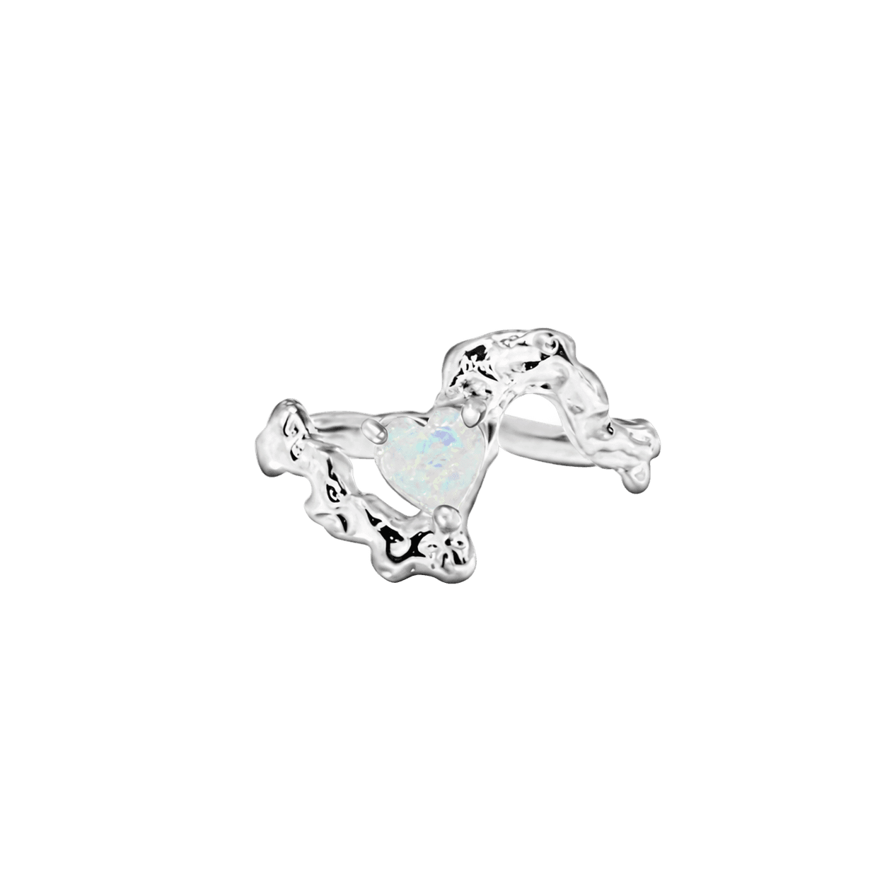 Little Silver Charm Ring in Silver